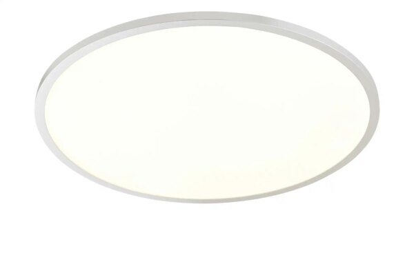 KHG LED-Deckenpanel rund - silber - Maße (cm): H: 4
